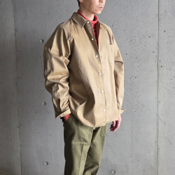 SUNNY ELEMENT (サニーエレメント) [VALLEY SHIRT]　デッドストック バーバリークロス シャツ (KHAKI)