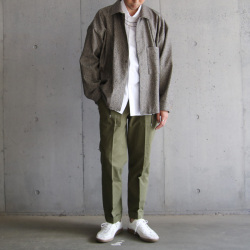 STILL BY HAND (スティルバイハンド)  [ SH02233 ] Coach jacket コーチジャケット (MELANGE GREY)