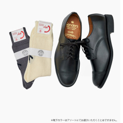 SANDERS (サンダース) 2681BRG [150TH ANNIVERSARY MILITARY DERBY SHOE]　150周年限定モデル ロシアンカーフ/ボックスカーフ ダービーシューズ / ストレートチップシューズ (BLACK)