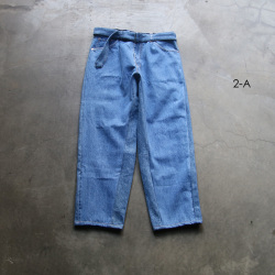 SEEALL (シーオール) [RECONSTRUCTED BELTED BUGGY DENIM] リメイク バギーデニムパンツ (DENIM)