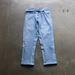 SEEALL (シーオール) [RECONSTRUCTED BELTED BUGGY DENIM] リメイク バギーデニムパンツ (DENIM)