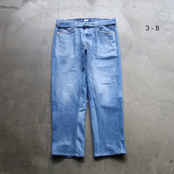 SEEALL (シーオール) [RECONSTRUCTED BELTED BUGGY DENIM] リメイク バギーデニムパンツ (DENIM)