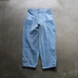 SEEALL (シーオール) [RECONSTRUCTED FATIGUE PANTS] リメイク ファティーグ パンツ (DENIM)