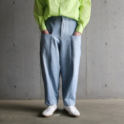 SEEALL (シーオール) [RECONSTRUCTED FATIGUE PANTS] リメイク ファティーグ パンツ (DENIM)