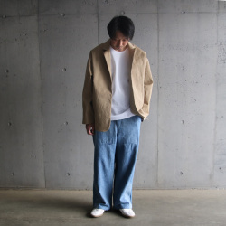 SEEALL (シーオール) [RECONSTRUCTED LARGE PANTS] リメイク ワイド パンツ (DENIM)