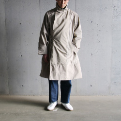 SEEALL (シーオール) [ RECONSTRUCTED TIELOCKEN COAT ] リメイク タイロッケンコート (BEIGE MIX)