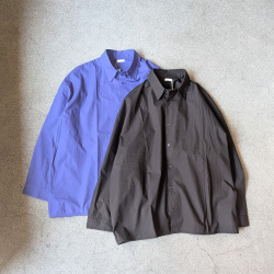 SEEALL (シーオール) [ REGULAR COLLAR SHIRTS ] レギュラーカラーシャツ (KELEN BLUE) (BLACK)
