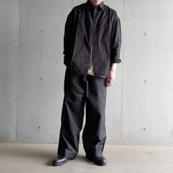 SEEALL (シーオール) [ REGULAR COLLAR SHIRTS ] レギュラーカラーシャツ (KELEN BLUE) (BLACK)