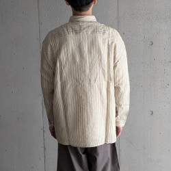 SEEALL (シーオール) [ REGULAR COLLAR SHIRTS ] レギュラーカラーシャツ (NATURAL STRIPE)