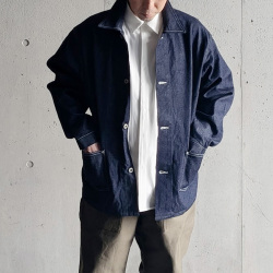 SKEWed （スキュー） [ WW2 CHOA JACKET (WR) ]  WW2 チョアジャケット/カバーオール (BLUE RINSE)
