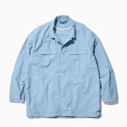  Stone Master (ストーンマスター)  [ SM FIELD SHIRT LS feather nylon ] SMフィールドシャツ LS フェザーナイロン (SMOKEBLUE) (BLACKNAVY)