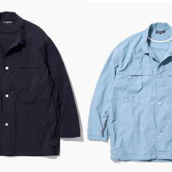  Stone Master (ストーンマスター)  [ SM FIELD SHIRT LS feather nylon ] SMフィールドシャツ LS フェザーナイロン (SMOKEBLUE) (BLACKNAVY)