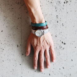 TODO PASA (トゥド パッサ)  [PLANE LEATHER BANGLE] プレーンレザーバングル (3COLOR)