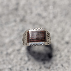 TOUAREG SILVER (トゥアレグシルバー) [EBONY (LARGE) / RING] リング (SILVER/EBONY WOOD)