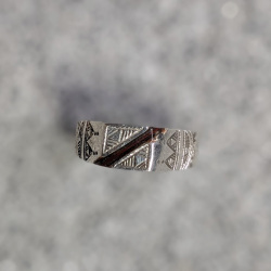TOUAREG SILVER (トゥアレグシルバー) [EBONY (SMALL) / RING] リング (SILVER/EBONY WOOD)