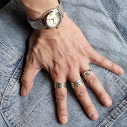 TOUAREG SILVER (トゥアレグシルバー) [EBONY (SMALL) / RING] リング (SILVER/EBONY WOOD)