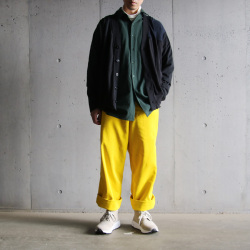 TUKI (ツキ) 0160 [ SHORT TROUSERS / 9 WALE CORDUROY ] コーデュロイ  ショートトラウザーズ (YELLOW)