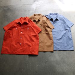 TUKI (ツキ) 0106 [BLOUSES] ブラウス (S/S シャツ) (ORANGE)