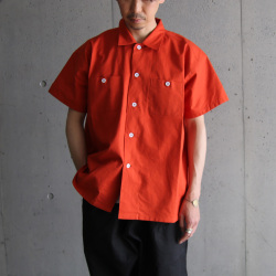 TUKI (ツキ) 0106 [BLOUSES] ブラウス (S/S シャツ) (ORANGE)