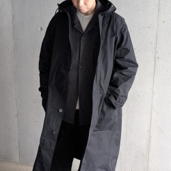 TUKI (ツキ) 0195 [ HOODED PARKA ]　コットンウェザークロス フーデッドパーカ (BLACK)