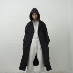 TUKI (ツキ) 0195 [ HOODED PARKA ]　コットンウェザークロス フーデッドパーカ (DARK NAVY)