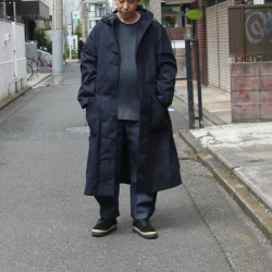 　MOOJIMOOJI ( ムージームージー ) MOO-25F-9 [CLASSIC WAFFLE THERMAL AGED] クルーネックワッフルサーマルニット (BLACK)  