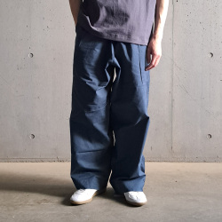 TUKI (ツキ) 0041[PAJAMAS / SHEETING]  パジャマパンツ (DULL BLUE)