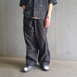 TUKI (ツキ) 0041【PAJAMAS】 (SHEETING) パジャマパンツ (BLACK 