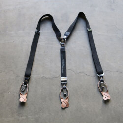 TUKI (ツキ) 0148 [ELASTIC BRACES] サスペンダー (BLACK)