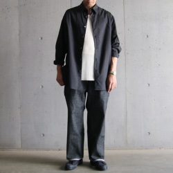 TUKI (ツキ) 0032 [TYPE3 BLACK DENIM]　タイプスリー ノンウォッシュデニムクロップドパンツ　(BLACK)