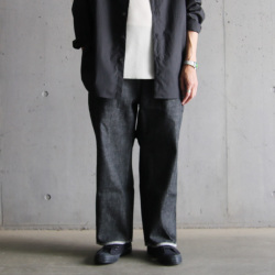 TUKI (ツキ) 0032 [TYPE3 BLACK DENIM]　タイプスリー ノンウォッシュデニムクロップドパンツ　(BLACK)