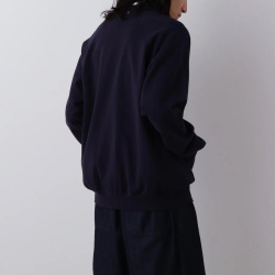 Y (ワイ) 1656125439 [ ORGANIC COTTON HEAVY WEIGHT FLEECE ZIP UP BLOUSON ] オーガニックコットンチノ アジャスタートラウザーズ (NAVY)