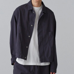 Y (ワイ) 1655125304 [ ORGANIC COTTON / RECYCLE POLYESTER TWILL BZ ] オーガニックコットン リサイクルポリエステル ツイルブルゾン (NAVY)