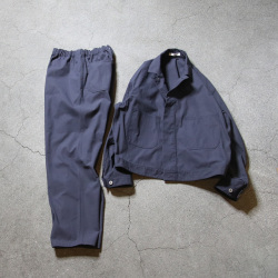 Y (ワイ) 1655125304 [ ORGANIC COTTON / RECYCLE POLYESTER TWILL BZ ] オーガニックコットン リサイクルポリエステル ツイルブルゾン (NAVY)