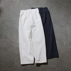 Y (ワイ) 1704140302 [ ORGANIC COTTON / RECYCLE POLYESTER TWILL TAPERED EASY TR ] オーガニックコットン/リサイクルポリエステル  テーパードイージートラウザーズ (2COLOR)