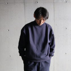 Y (ワイ) 1703266305 [ ORGANIC COTTON BLEND HEAVY WEIGHT FLEECE TURTLE NECK ] オーガニックコットン タートルネック (NAVY)