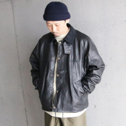 YOUSED (ユーズド) [ LEATHER DRIVERS JACKET ] リメイク レザー ドライバーズジャケット  