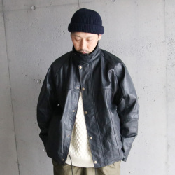 YOUSED (ユーズド) [ LEATHER DRIVERS JACKET ] リメイク レザー ドライバーズジャケット 