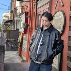 YOUSED (ユーズド) [ LEATHER DRIVERS JACKET ] リメイク レザー ドライバーズジャケット  
