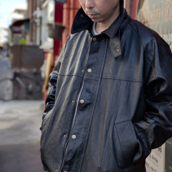 YOUSED (ユーズド) [ LEATHER DRIVERS JACKET ] リメイク レザー ドライバーズジャケット 