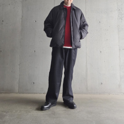 YONETOMI NEW BAISC (ヨネトミ ニューベーシック) 95-254-014 [AMERICAN WOOL & COTTON KNIT PULLOVER] アメリカンウール コットン ニット クルーネックプルオーバー (RED)(BLUE)(BLACK)