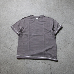 YONETOMI NEW BAISC (ヨネトミ ニューベーシック) 95-242-001 [GARMENT DYE BORDER T-SHIRT] ガーメントダイ ボーダーTシャツ (6COLOR)