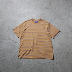 YONETOMI NEW BAISC (ヨネトミ ニューベーシック) 95-254-002 [GARMENT DYED RANDOM BORDER T-SHIRT] ガーメントダイ ボーダーTシャツ (4COLOR)