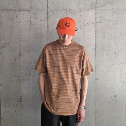 YONETOMI NEW BAISC (ヨネトミ ニューベーシック) 95-254-002 [GARMENT DYED RANDOM BORDER T-SHIRT] ガーメントダイ ボーダーTシャツ (4COLOR)