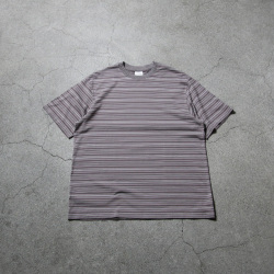 YONETOMI NEW BAISC (ヨネトミ ニューベーシック) 95-254-002 [GARMENT DYED RANDOM BORDER T-SHIRT] ガーメントダイ ボーダーTシャツ (4COLOR)
