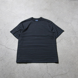 YONETOMI NEW BAISC (ヨネトミ ニューベーシック) 95-254-002 [GARMENT DYED RANDOM BORDER T-SHIRT] ガーメントダイ ボーダーTシャツ (4COLOR)