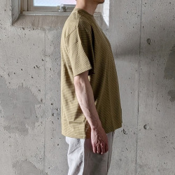 YONETOMI NEW BAISC (ヨネトミ ニューベーシック) 95-242-001 [GARMENT DYE BORDER T-SHIRT] ガーメントダイ ボーダーTシャツ (6COLOR)