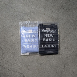 YONETOMI NEW BAISC (ヨネトミ ニューベーシック) 95-262-035 [GARMENT DYED RANDOM BORDER T-SHIRT] ガーメントダイ ランダムボーダーTシャツ (SAX/WHITE)(BLACK NAVY/WHITE)