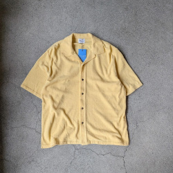 YONETOMI NEW BAISC (ヨネトミ ニューベーシック) 95-262-028 [ SURFER MOLE KNIT SHIRT ] サーファーモールニット シャツ (YELLOW) (IVORY)