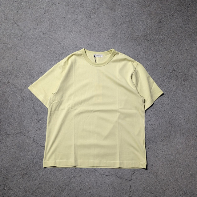ALV-00180 [ FADE CENTER SEAM S/S TEE SHIRTS ] フェードセンターシーム ショートスリーブ クルーネック TEE シャツ (IVORY)(LIGHT YELLOW)(BLACK)(CHARCOAL)